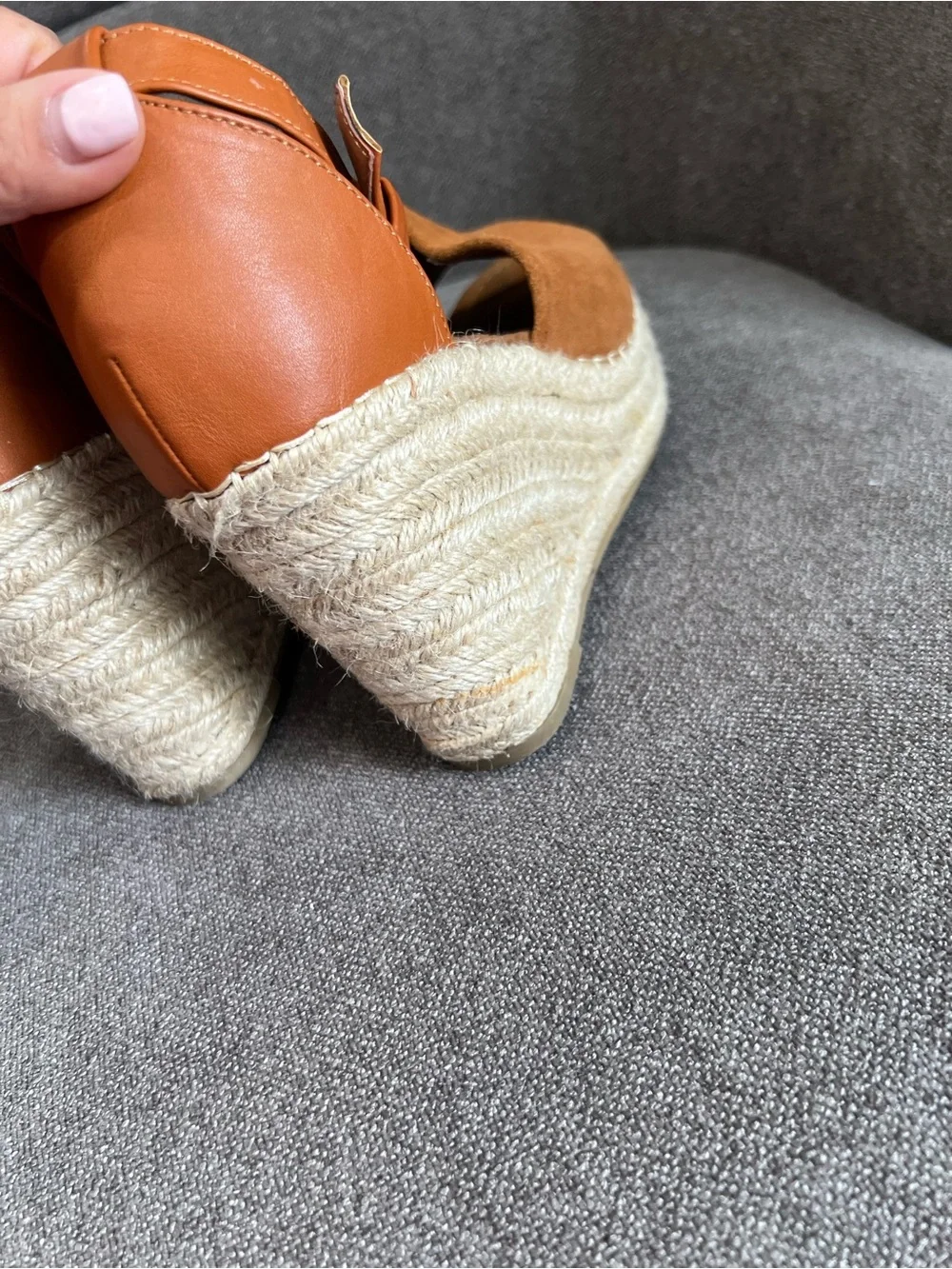 Steve Madden suede Jaylen spadrille sandals size 7.5